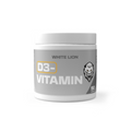 White Lion D-Vitamin 90 kapsler 50 μg, tilskudd i hvit boks