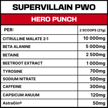 HERO PUNCH - SUPERVILLAIN PWO