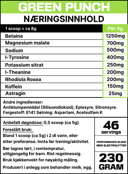 ELECTRO PWO - GREEN PUNCH