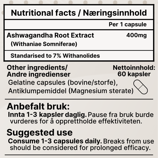 Ashwagandha root extract