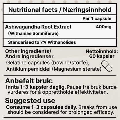 Ashwagandha root extract