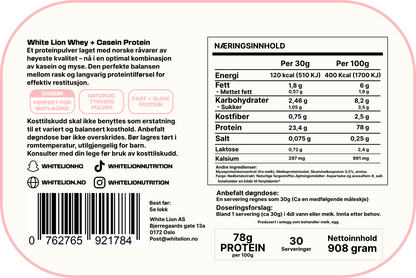 Whey Casein Strawberry Protein